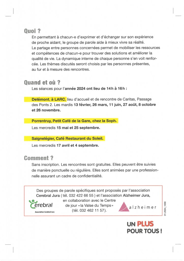 Café thématique des proches aidants 2